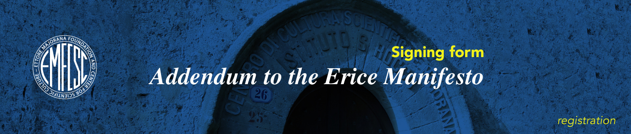 ERICE petition banner registration